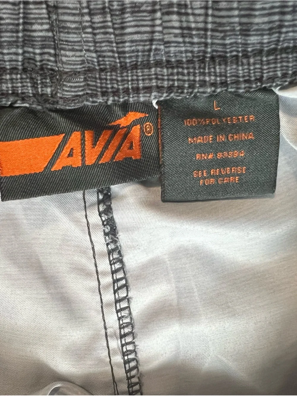 Avia Heathered Gray Athletic Hybrid Cargo Shorts Size Large